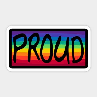 Gay and Proud Sticker